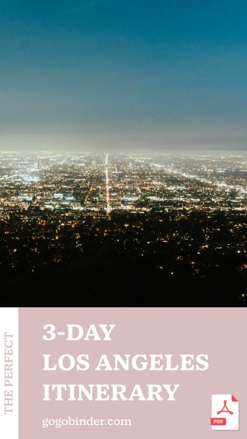 3-Day Los Angeles Itinerary